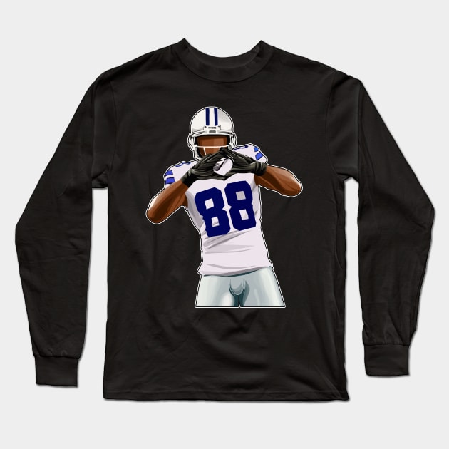 Dez Bryant Celebrates Touchdown Long Sleeve T-Shirt by 40yards